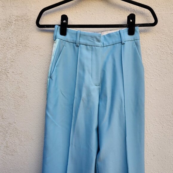 RACIL Cumberland Side-stripe Wide-leg Wool Trousers - Picture 4 of 8